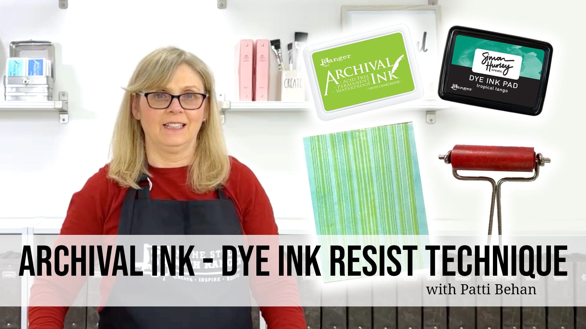 Archival Ink - Dye Ink Resist Technique