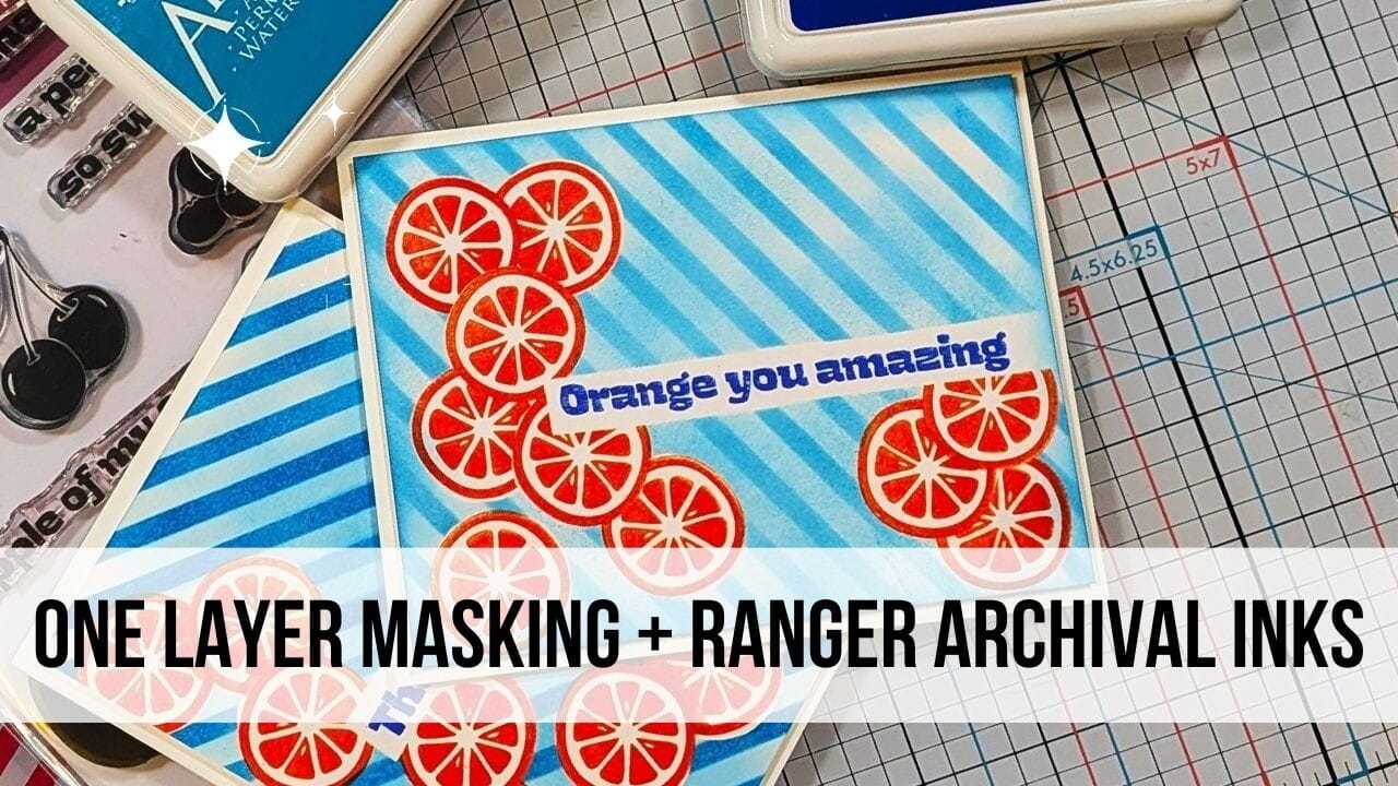 Master Professional Dimension with One Layer Masking & Ranger Archival Inks