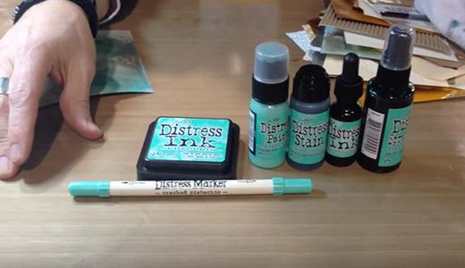 CHA2015 - Ranger Ink - Tim Holtz - New Distress Program and Cracked Pistachio