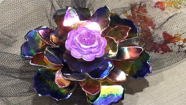 CHA 2014 Make-It-Take-It: Tattered Foil Flower by Debbie Tlach