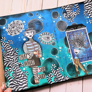 Canvas Flap Journal Page by Megan Whisner Quinlan