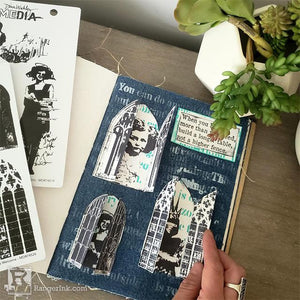 Cathedral Window Journal Spread by Megan Whisner Quinlan