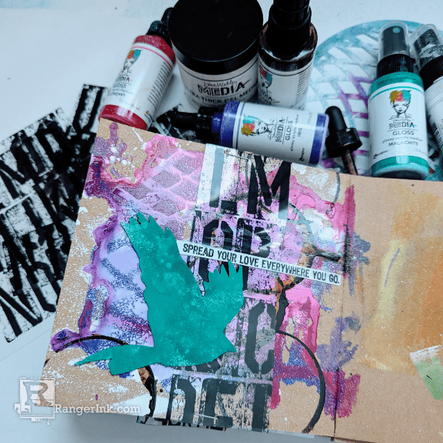 Creating Bold Journal Pages with Dina Wakley Gloss by Laura Dame