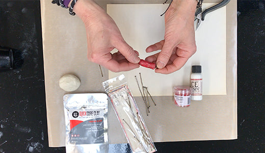 Debbie Tlach Creating QuickCure Clay Embellished Beads