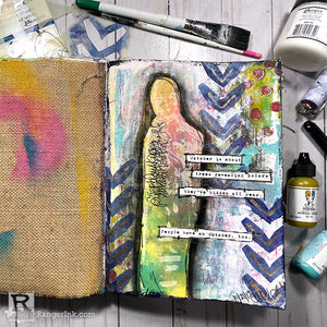 October Is About Art Journal Page by Carissa Zglobicki