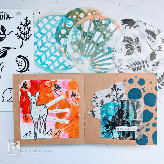 Dina Wakley Media Fall Inspired Tags & Journal Pages by Laura Dame