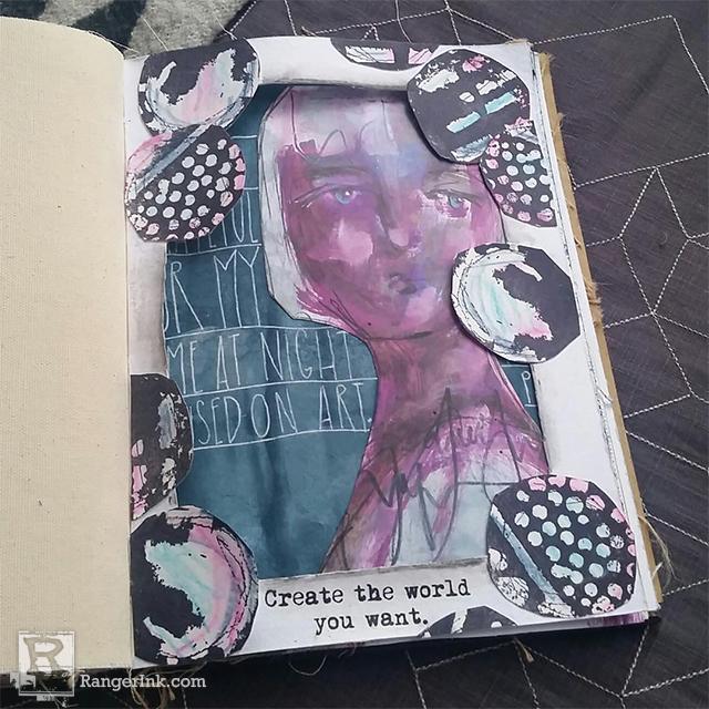 Window Journal Page by Megan Whisner Quinlan