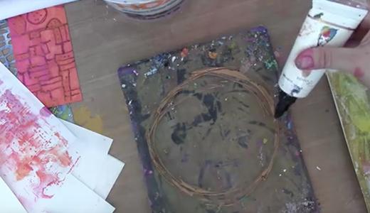 Dina Wakley Printing with the Fine Tip Applicator