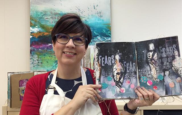 Dina Wakley #ShowUsYourMedia Journal