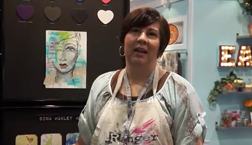 Dina Wakley introduces her new Media line at CHA 2014