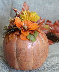Distressed Pumpkin Home Décor Project by May Flaum