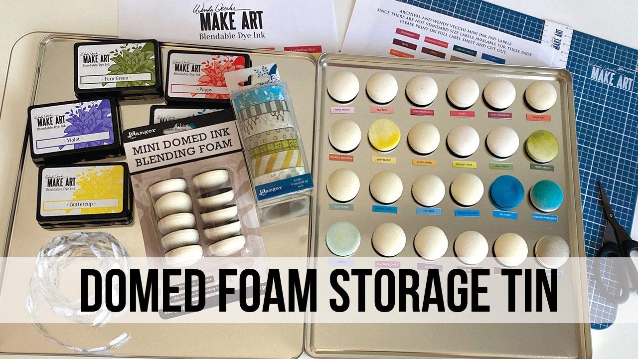 Domed Foam Storage Tin