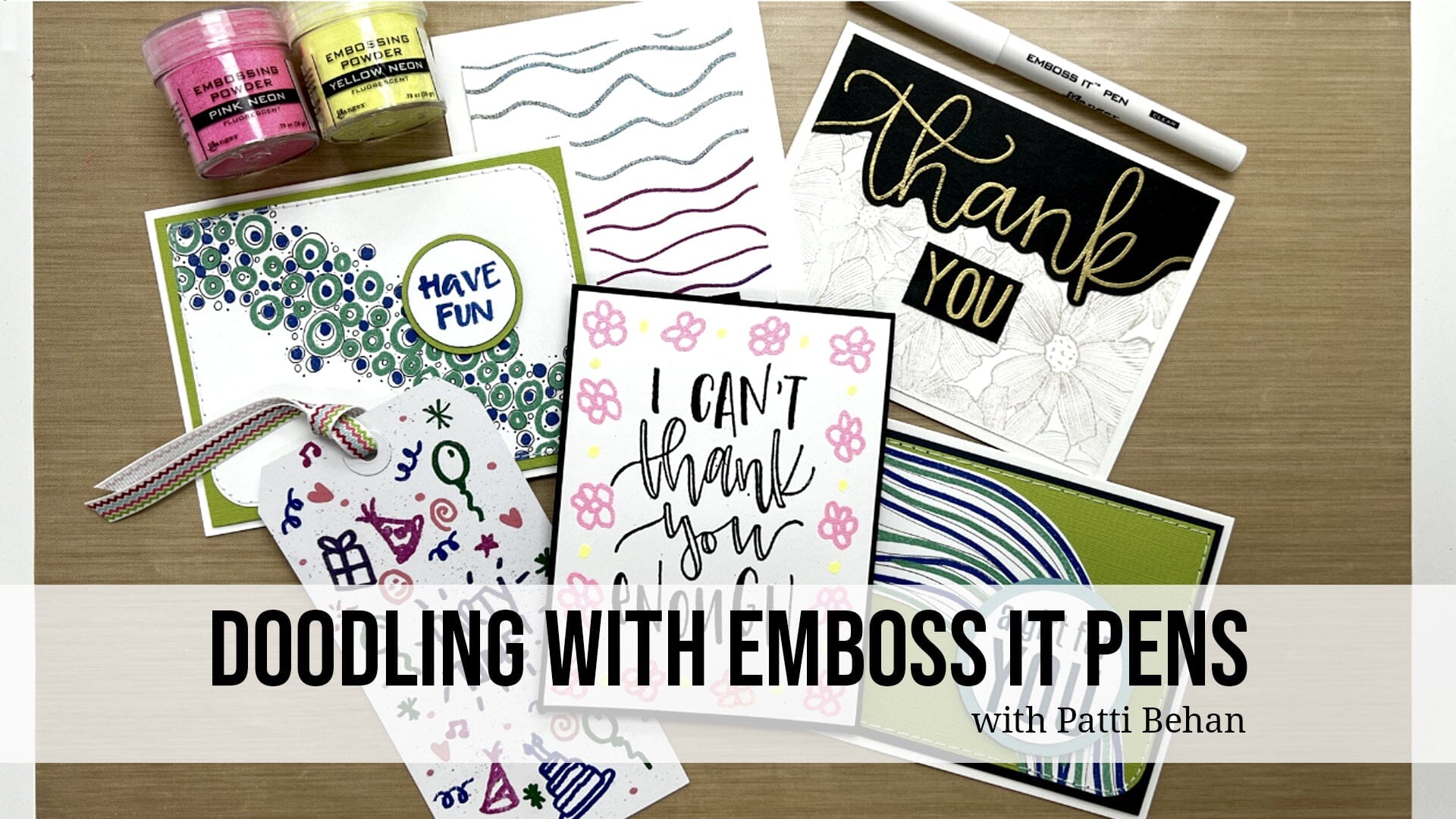 Doodling with Emboss It Pens