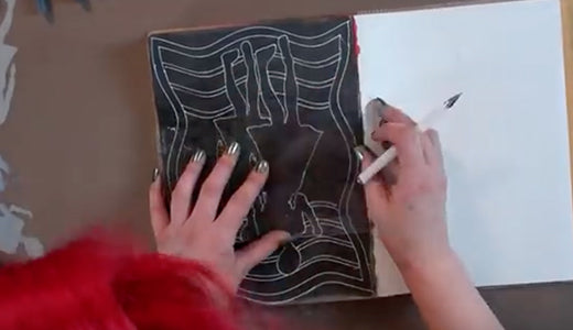 Doodling with the Dylusions Journal Block