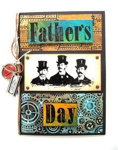 Double Embossed Father’s Day Card by Linda Cain