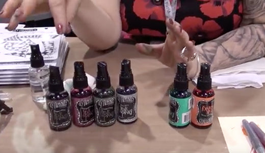 Tim Holtz demos Distress Ink Minis and Mini Blending Tool at CHA 2014 