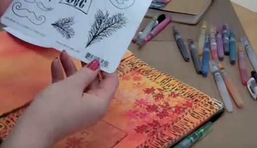 Dylusions Art Journaling: Creating a Page (Part 1 of 2)