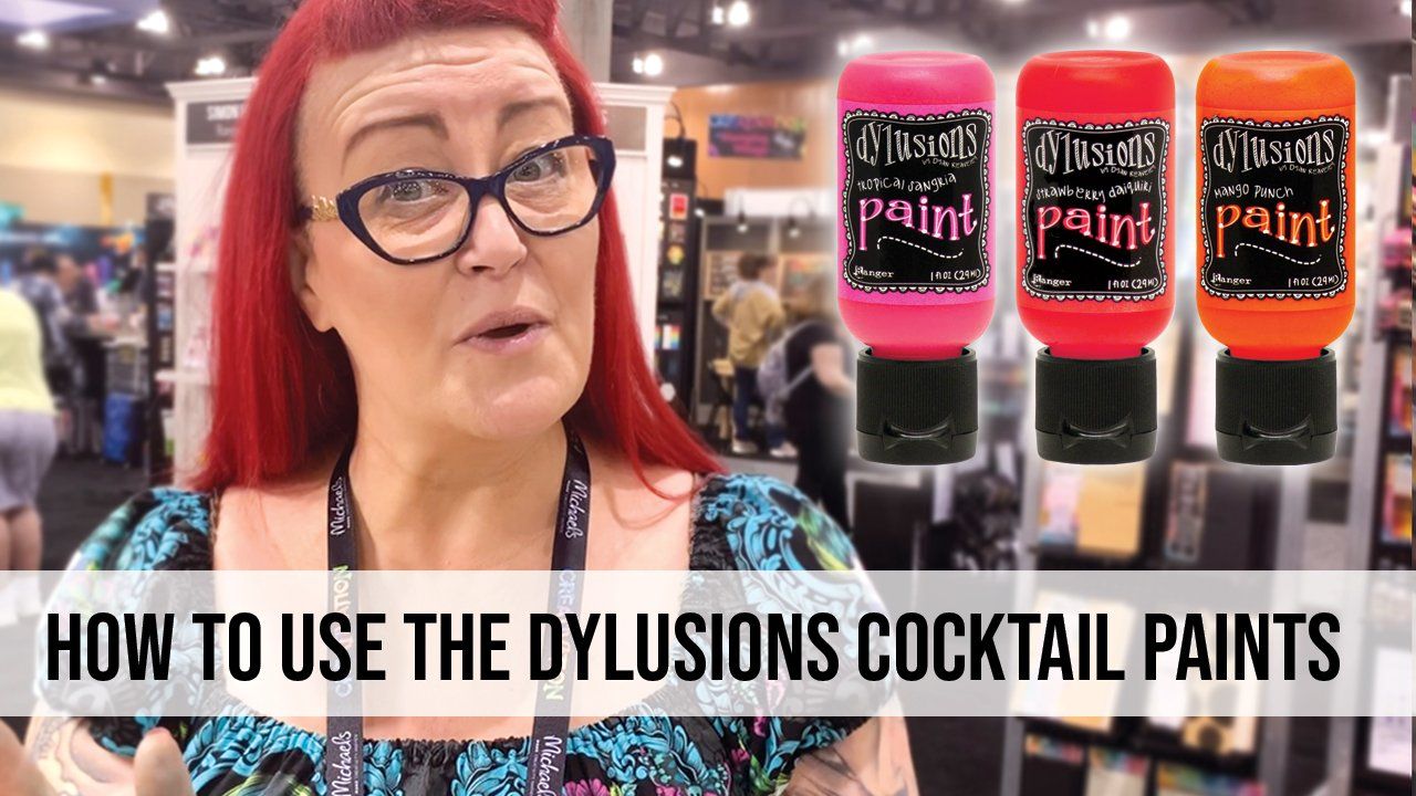 How to use the Dylusions Cocktail Paints to Create a Background
