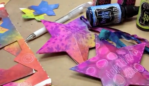 Dylusions Holiday Ornament