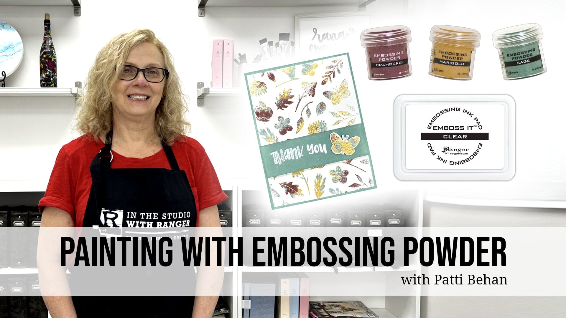 Painting with Embossing Powder