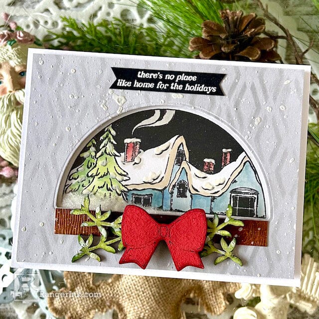 Enamel Accents Snow Dome Shaker Card by Kimberly Boliver