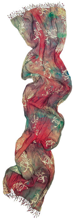 Faux Batik Scarf with Adirondack® Color Wash™ By Tim Holtz