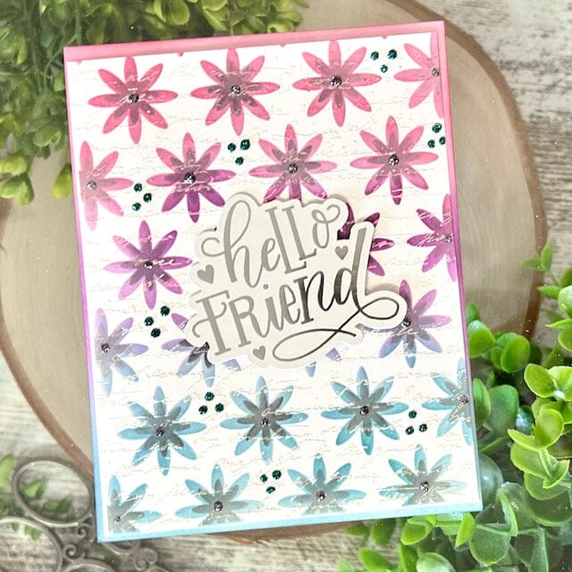 Archival Ink Hello Friend Card by Kimberly Boliver