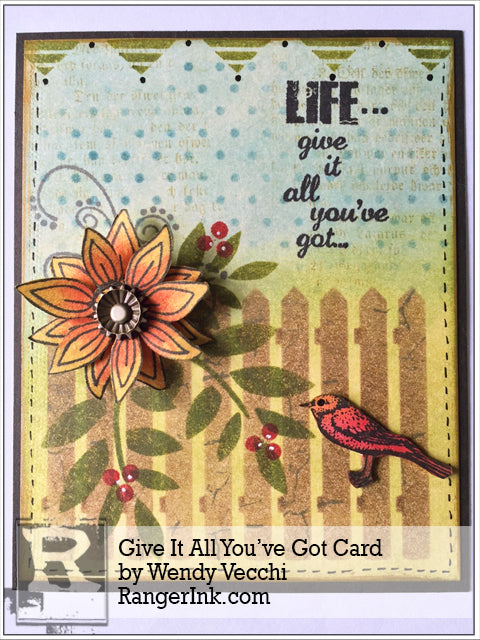 Give It All You’ve Got Card By Wendy Vecchi