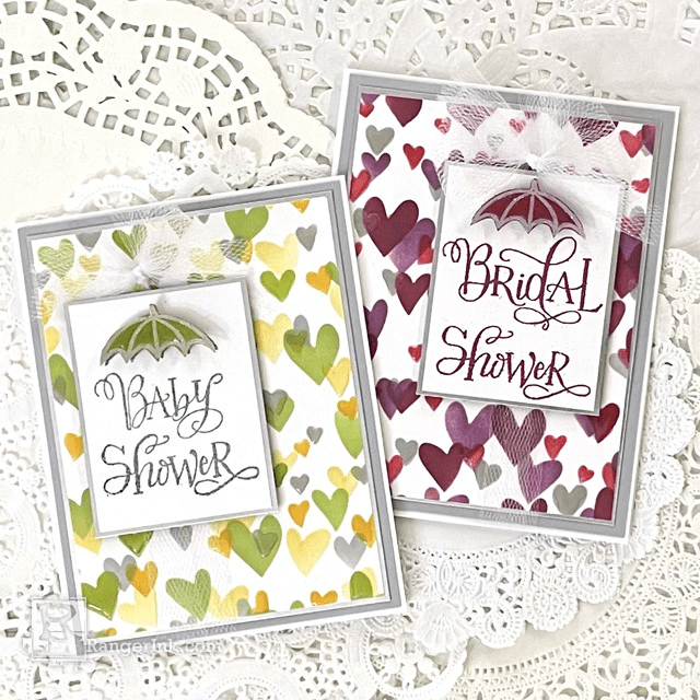 Glossy Accents Shower Cards by Lauren Bergold