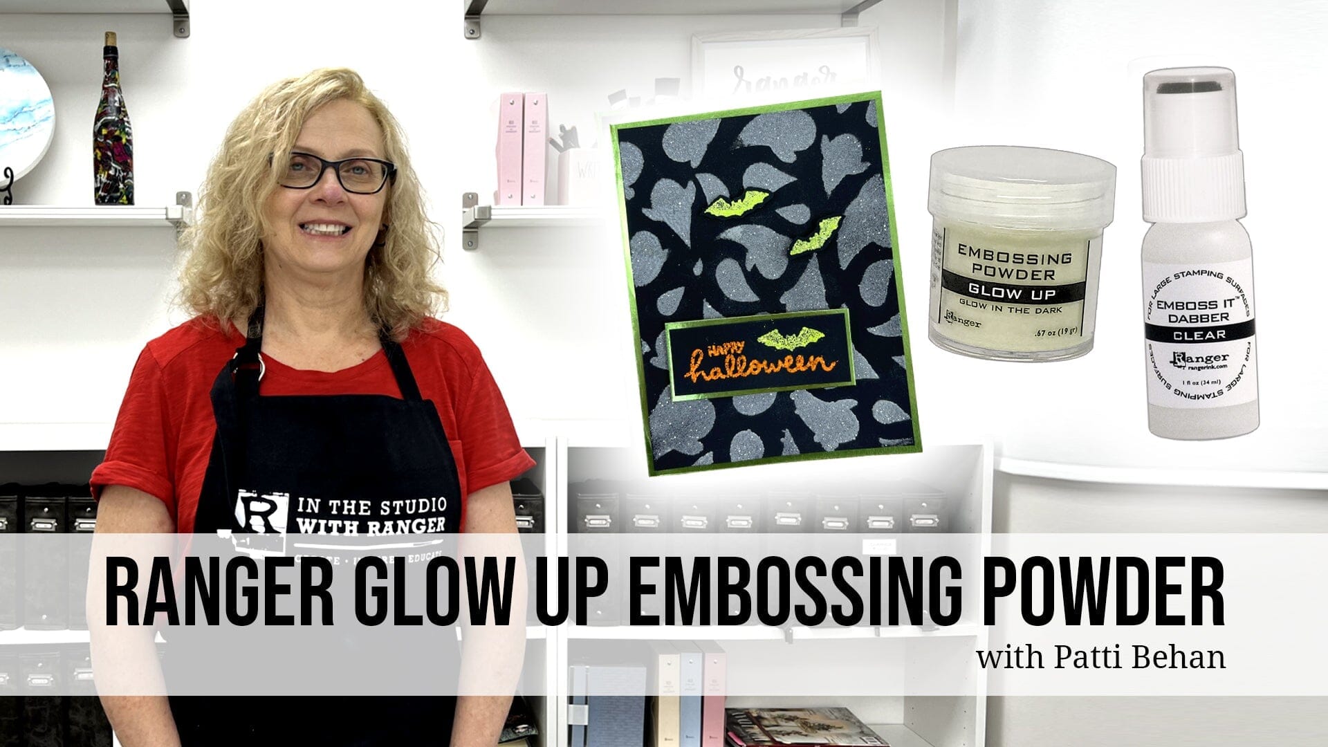 How To Use Glow In The Dark Embossing Powder With Stencils