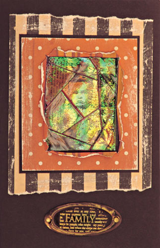 Holographic Mosaic UTEE Card By Judi Hayes