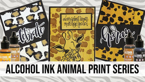 Alcohol Ink Animal Print Series: Giraffe