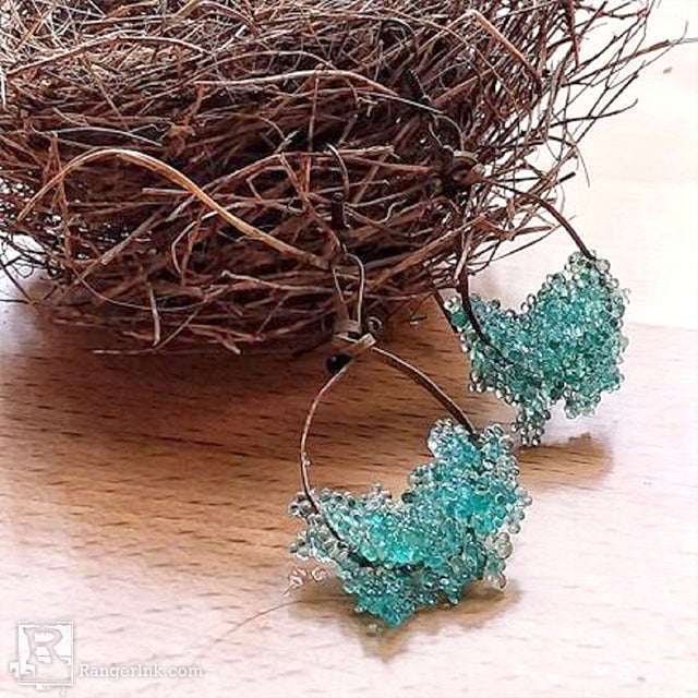 ICE Resin® Bubbles Earrings by Brooke Bock