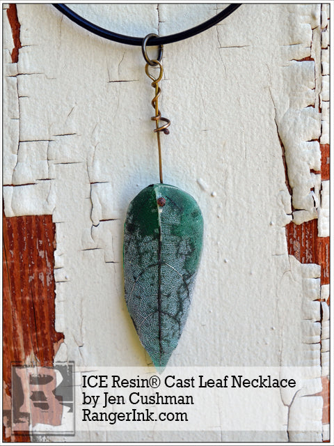 ICE Resin® Cast Leaf Necklace