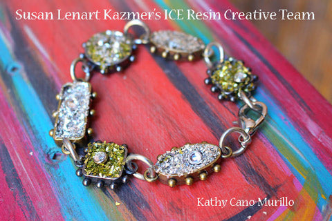 ICE Resin® German Glass Glitter Bracelet by Kathy Cano-Murillo