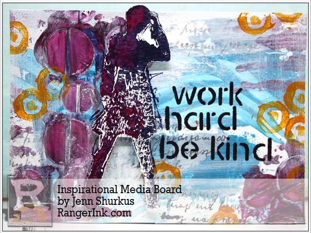 Inspirational Media Board by Jenn Shurkus