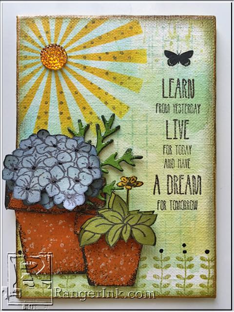 Live for Today Mixed Media Canvas by Wendy Vecchi
