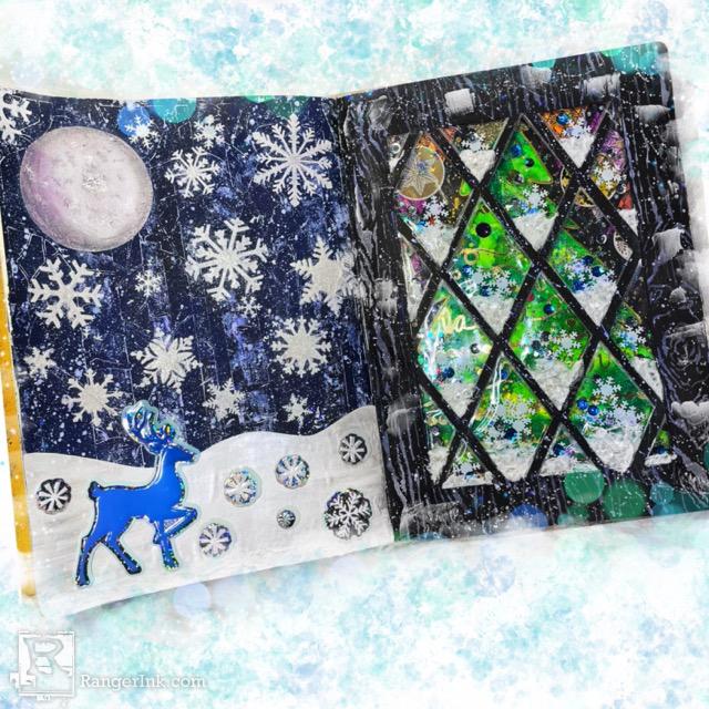 Merry Winter Shaker Card by Renae Davis