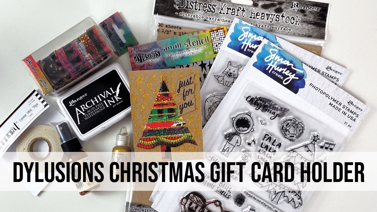 Dylusions Christmas Gift Card Holder