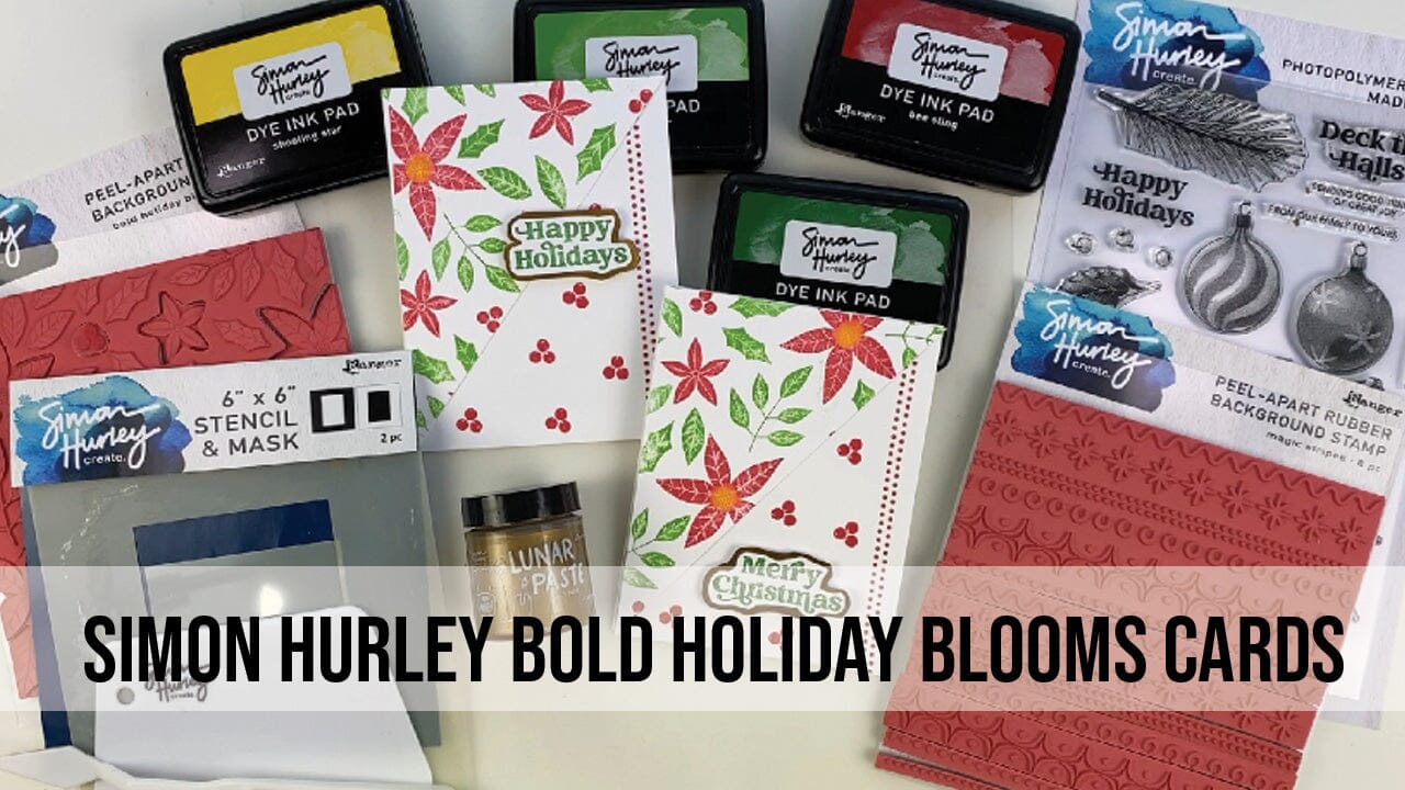 Simon Hurley Bold Holiday Blooms Cards