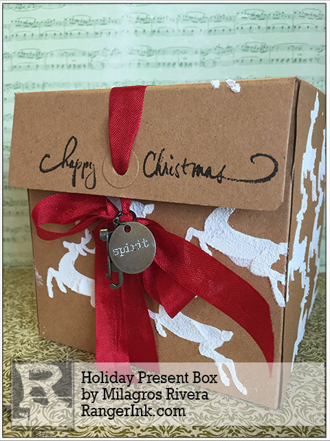 Holiday Present Box by Milagros Rivera
