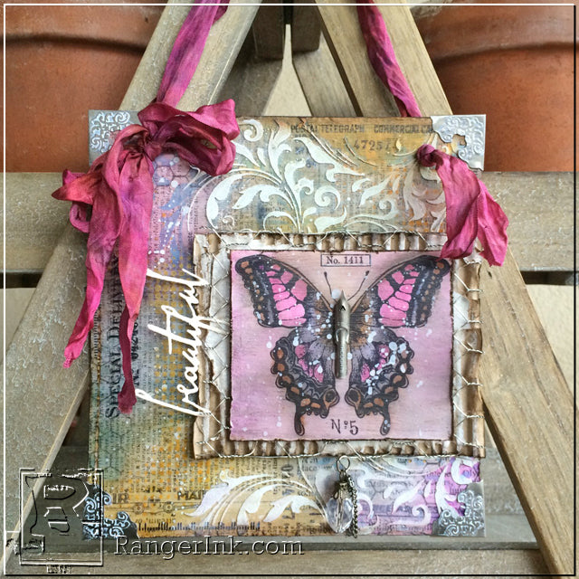 Mixed Media Butterfly Collage by Zoe Hillman