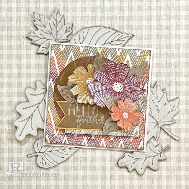 Painting with Ranger Embossing Powders by Lauren Bergold