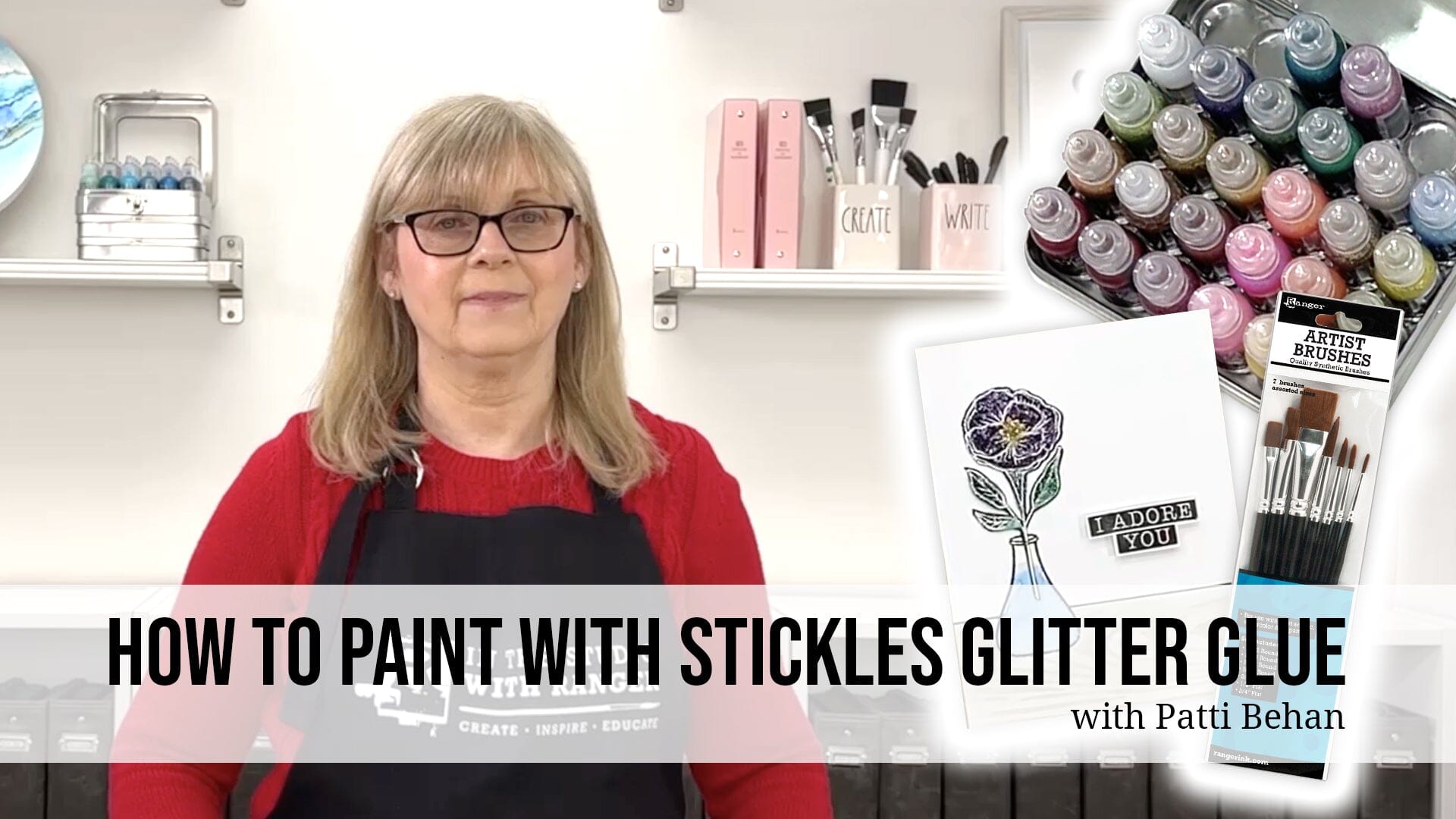 How to Paint With Stickles Glitter Glue