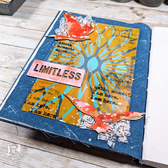 Pattern Play with Dina Wakley Media Transparencies and Stencils