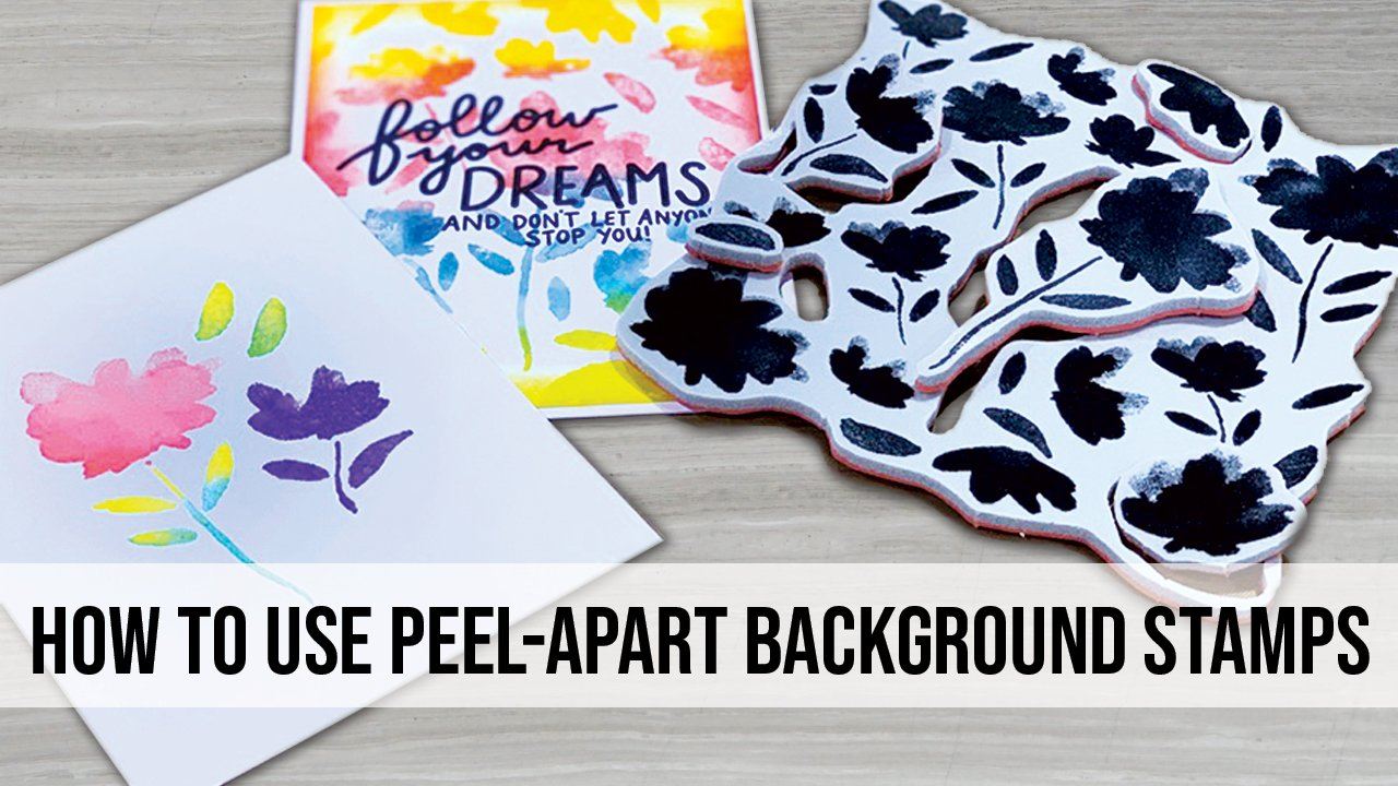 How to use Simon Hurley create. Peel A-Part Background Stamps