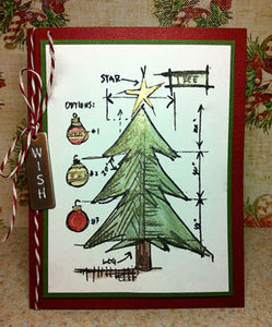 Perfect Pearls Christmas Tree Card
