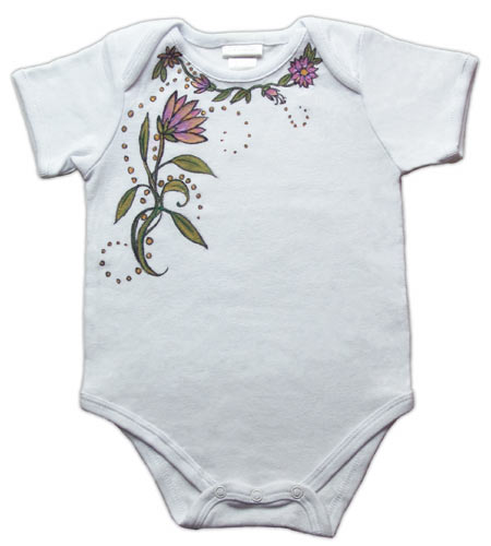 Perfect Painted Onesie By Debbie Tlach