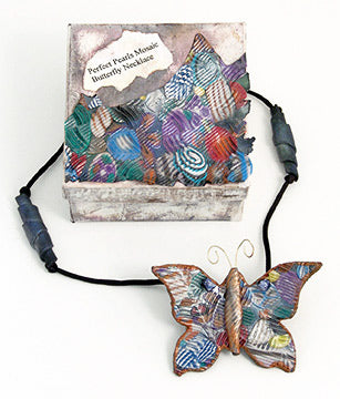 Perfect Pearls™ Mosaic Butterfly Necklace By Kris Nettleingham