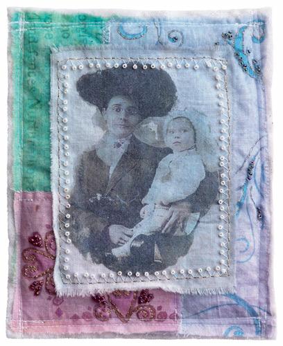 Primitive Patchwork Sachet with Perfect Pearls™ and Color Wash™ By Lisa Dixon
